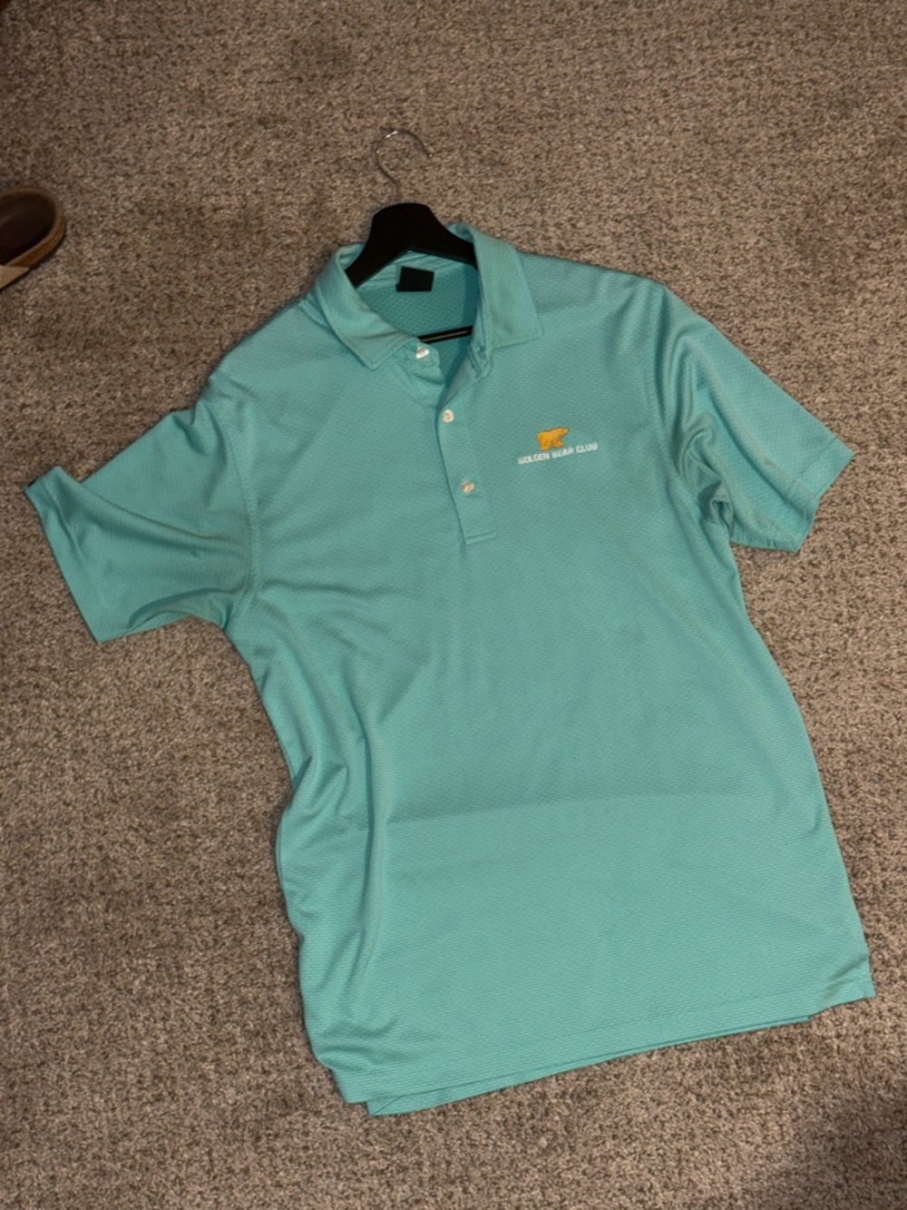 Men's Teal Short-Sleeve Performance Polo